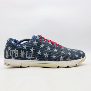 NoBull Cross Flag Trainers Shoes USA Pattern Men's Size 13 Stars Blue Sneakers
